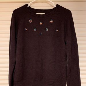 Loft Bejeweled Sweater Size Medium